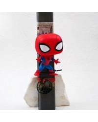 Λαμπάδα Marvel Spiderman με Αυθεντική Φιγούρα Funko Pop Χειροποίητη λαμπάδα με φιγούρα Funko Pop Spiderman από τη συλλογή Marvel