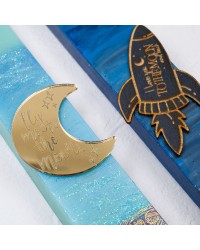 Λαμπάδες Για Ζευγάρι Love You to the Moon Χειροποίητες λαμπάδες ανδρική και γυναικεία για ζευγάρι