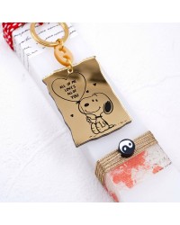Easter Candle with Snoopy Keyring Handmade Easter candle for women with Snoopy keyring