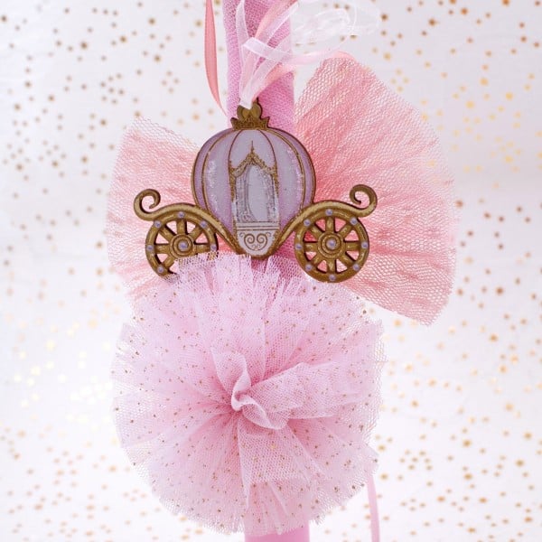 Λαμπάδα για κορίτσια - Άμαξα της Πριγκίπισσας