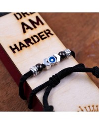 Men's Evil Eye Bracelet Easter Candle Handmade scented Easter candle with men's bracelet