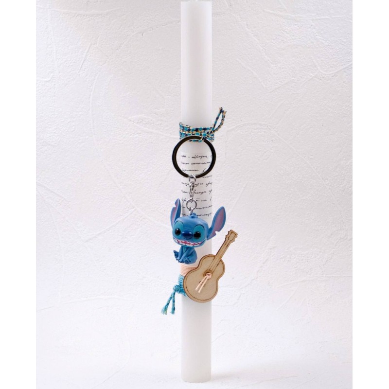 Λαμπάδα με φιγούρα - μπρελόκ Disney Stitch Λαμπάδα για αγόρια με φιγούρα - μπρελόκ Funko Disney Stitch
