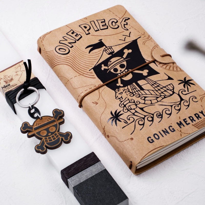 One Piece Notebook and Easter Candle Handmade Easter candle for boys with One Piece notebook and keyring