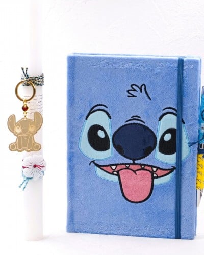 Λαμπάδα Μπρελόκ & Σημειωματάριο Stitch 