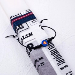 Χειροποίητη αρωματική λαμπάδα βραχιόλι με το σήμα του Superman