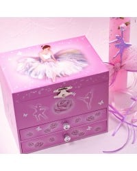 Λαμπάδα και μουσική μπιζουτιέρα για κορίτσια Λαμπάδα με μπαλαρίνα και μουσική μπιζουτιέρα για κορίτσια