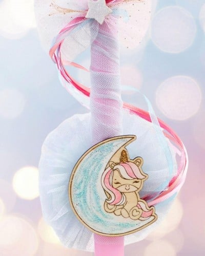 Κοριτσίστικη Λαμπάδα Μονόκερος