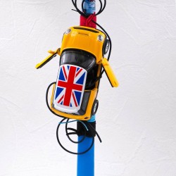 Λαμπάδα με μεταλλικό αυτοκίνητο Mini Cooper