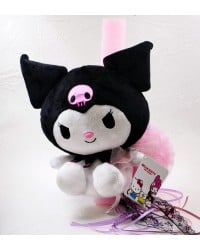 Λαμπάδα με Λούτρινη Kuromi Λαμπάδα με Λούτρινη Kuromi - Hello Kitty and Friends
