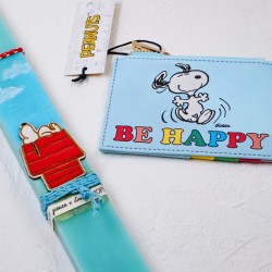 Λαμπάδα με πορτοφόλι Snoopy 
