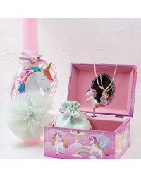 Easter candle for girls and jewelry box Handmade Easter candle for girls with jewelry box