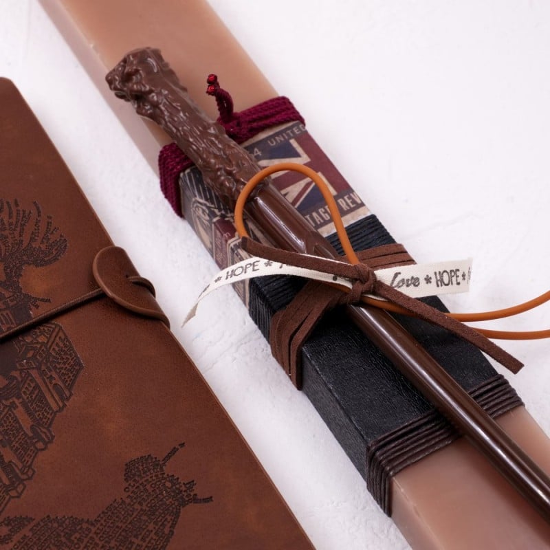 Easter candle with Harry Potter diary