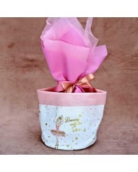 Ballet Easter Chocolate Egg for girls Ballet Easter Chocolate Egg in a Ballet fabric pocket