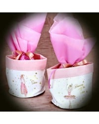 Ballet Easter Chocolate Egg for girls Ballet Easter Chocolate Egg in a Ballet fabric pocket