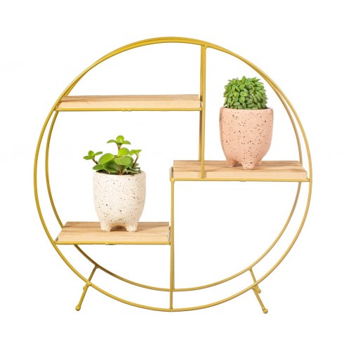 Round Shelf - Antique Gold Round Shelf - Antique Gold