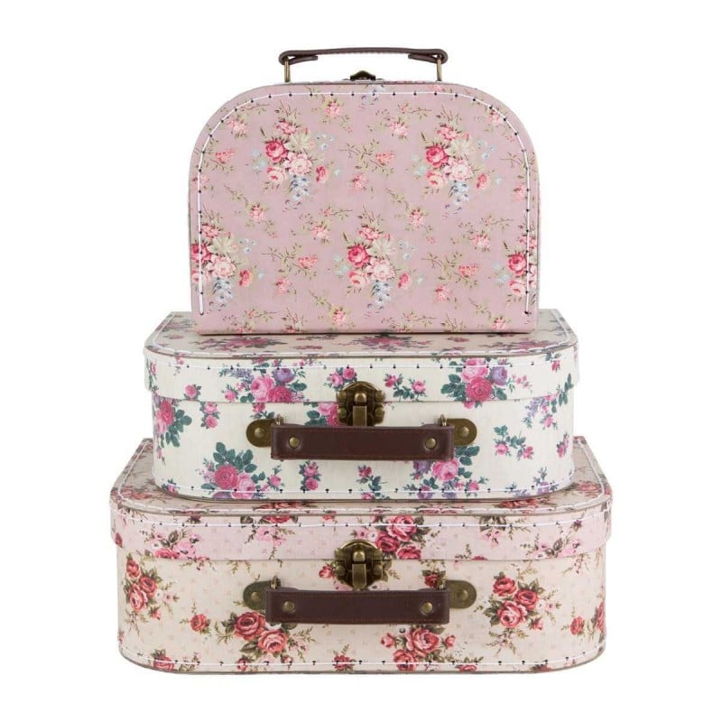 Vintage Floral Suitcases (sold separately)