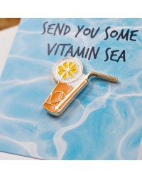 Cocktail metallic pin Cocktail metallic pin with high quality enamel