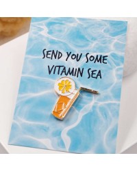 Cocktail metallic pin Cocktail metallic pin with high quality enamel
