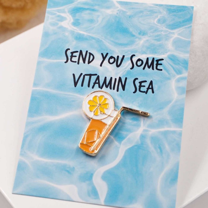 Cocktail metallic pin Cocktail metallic pin with high quality enamel