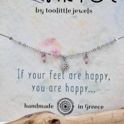 Αλυσίδα ποδιού ατσάλι Silver Staybright