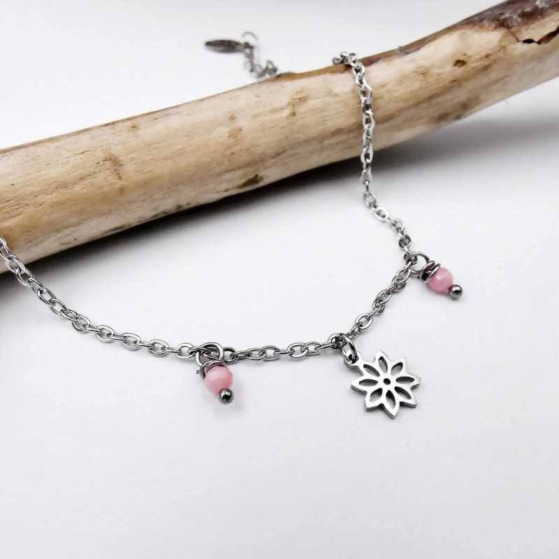 Αλυσίδα ποδιού ατσάλι Silver Staybright