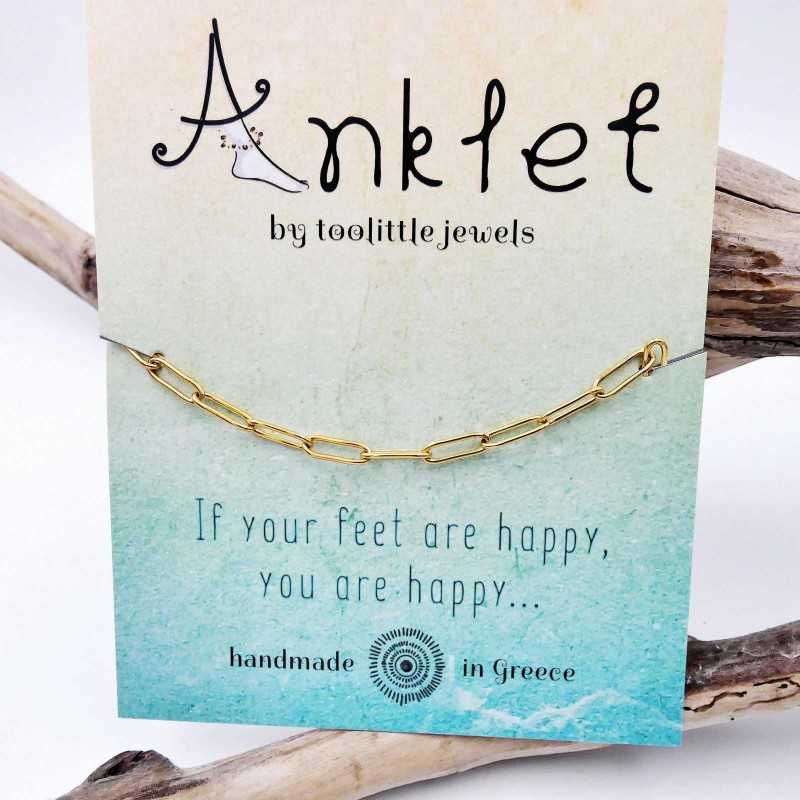 Golden Staybright stainless steel Anklet Golden Staybright stainless steel Anklet