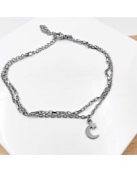 Silver Staybright stainless steel Anklet Silver Staybright stainless steel Anklet