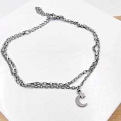 Αλυσίδα ποδιού ατσάλι Silver Staybright