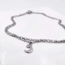 Αλυσίδα ποδιού ατσάλι Silver Staybright