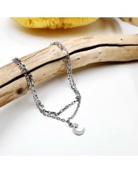 Silver Staybright stainless steel Anklet Silver Staybright stainless steel Anklet