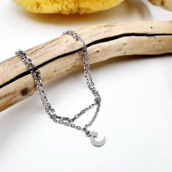 Αλυσίδα ποδιού ατσάλι Silver Staybright