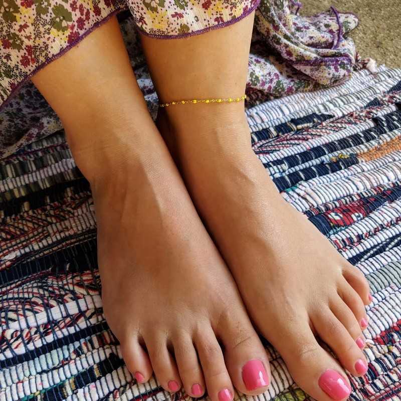 Golden Staybright stainless steel Anklet 