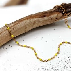 Αλυσίδα ποδιού ατσάλι Golden Staybright