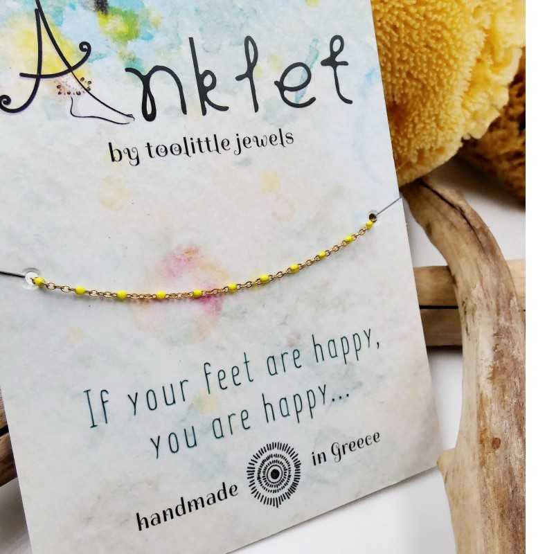 Golden Staybright stainless steel Anklet 