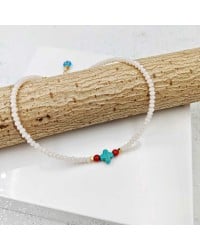 Howlite Crystal Anklet Howlite Crystal Anklet