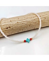 Howlite Crystal Anklet Howlite Crystal Anklet