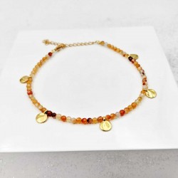 Αλυσίδα ποδιού Agate Crystal