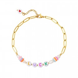 Αλυσίδα ποδιού ατσάλι Color Staybright