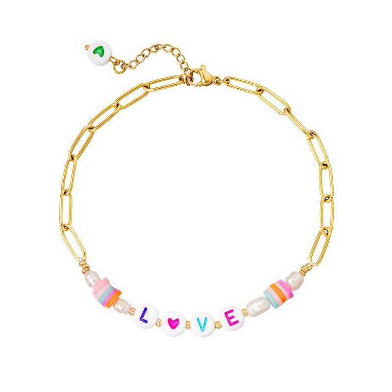 Color Staybright stainless steel Anklet 