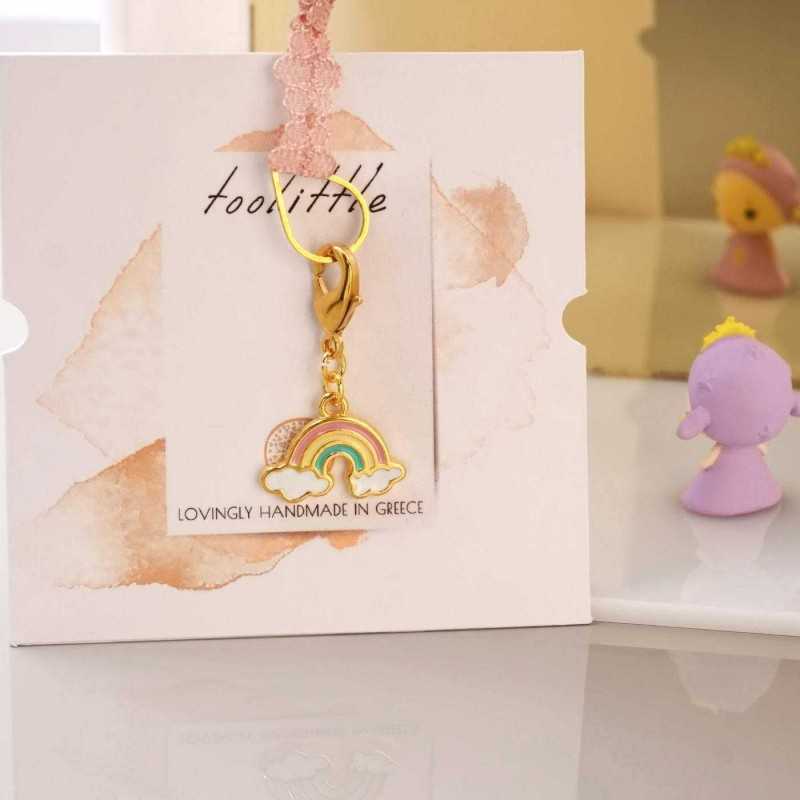 Διακοσμητικό Charm παπουτσιών Ουράνιο Τόξο Διακοσμητικό αξεσουάρ παπουτσιών με Ουράνιο Τόξο από σμάλτο
