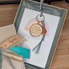 Good luck keychain 2022 with message for the best daughter and gift box