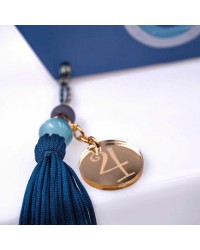 Χειροποίητο επιτραπέζιο γούρι καραβάκι από ξύλο με χάντρες και χειροποίητη φούντα Χειροποίητο επιτραπέζιο γούρι καραβάκι 2025 από ξύλο με χάντρες και χειροποίητη φούντα