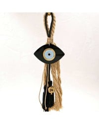 Handmade hanging lucky charm 2024 with evil eye made of plexiglass and cords Handmade hanging lucky charm 2024 with evil eye made of plexiglass and cords