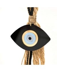 Handmade hanging lucky charm 2024 with evil eye made of plexiglass and cords Handmade hanging lucky charm 2024 with evil eye made of plexiglass and cords
