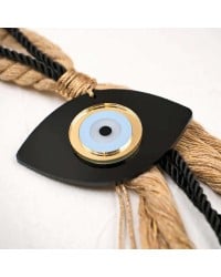 Handmade hanging lucky charm 2024 with evil eye made of plexiglass and cords Handmade hanging lucky charm 2024 with evil eye made of plexiglass and cords