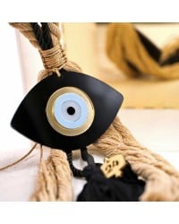Handmade hanging lucky charm 2024 with evil eye made of plexiglass and cords Handmade hanging lucky charm 2024 with evil eye made of plexiglass and cords