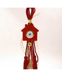 Handmade hanging lucky charm 2024 with home made of plexiglass and cords Handmade hanging lucky charm 2024 with home made of plexiglass and cords