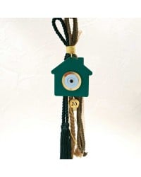 Handmade hanging lucky charm 2024 with home made of plexiglass and cords Handmade hanging lucky charm 2024 with home made of plexiglass and cords
