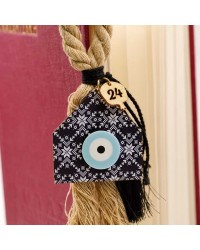 Lucky Charm 2025 with wooden home Handmade lucky charm 2025 with wooden home and plexiglass evil eye