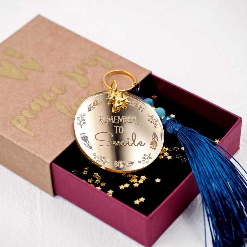 Handmade lucky charm 2025 with plexiglass part in a gift box Handmade lucky charm 2025 with plexiglass part in a gift box
